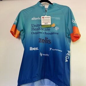 NWT W Large Cycling Jersey with Gradient Design